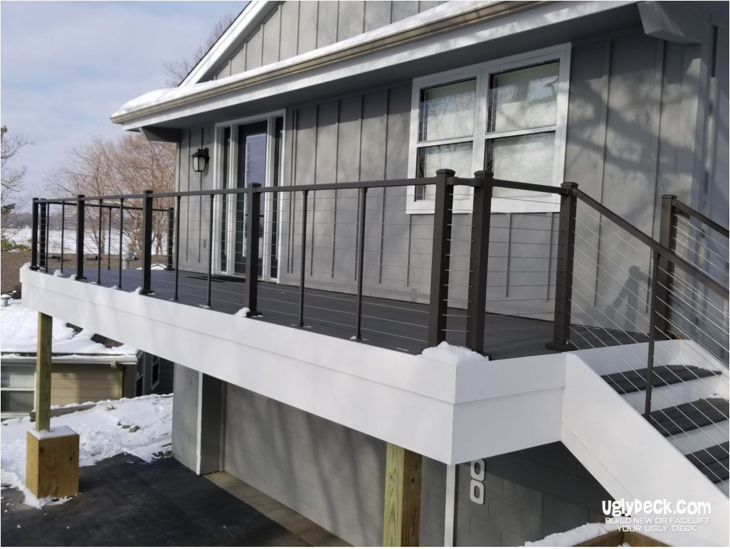 Are Cable Deck Railings Expensive Minnesota Deck Builders Maintenance Free Deck And Decking Material