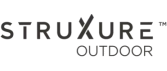 Logo for StruXure Outdoor, with StruXure in bold black letters above the word Outdoor in a smaller font. The X is stylized with angled lines, reflecting precision you'd expect from top DIY Deck Materials or a professional Deck Builder.